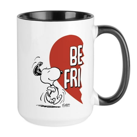 

CafePress - Peanuts Best Friends Hear - 15 oz Ceramic Large Mug