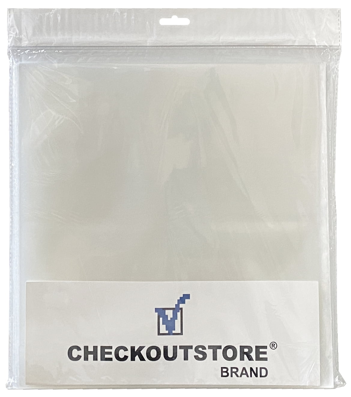 PACK OF 50 x POLYPROPYLENE RESEALABLE STORAGE BAGS FOR 7" VINYL SINGLES. 