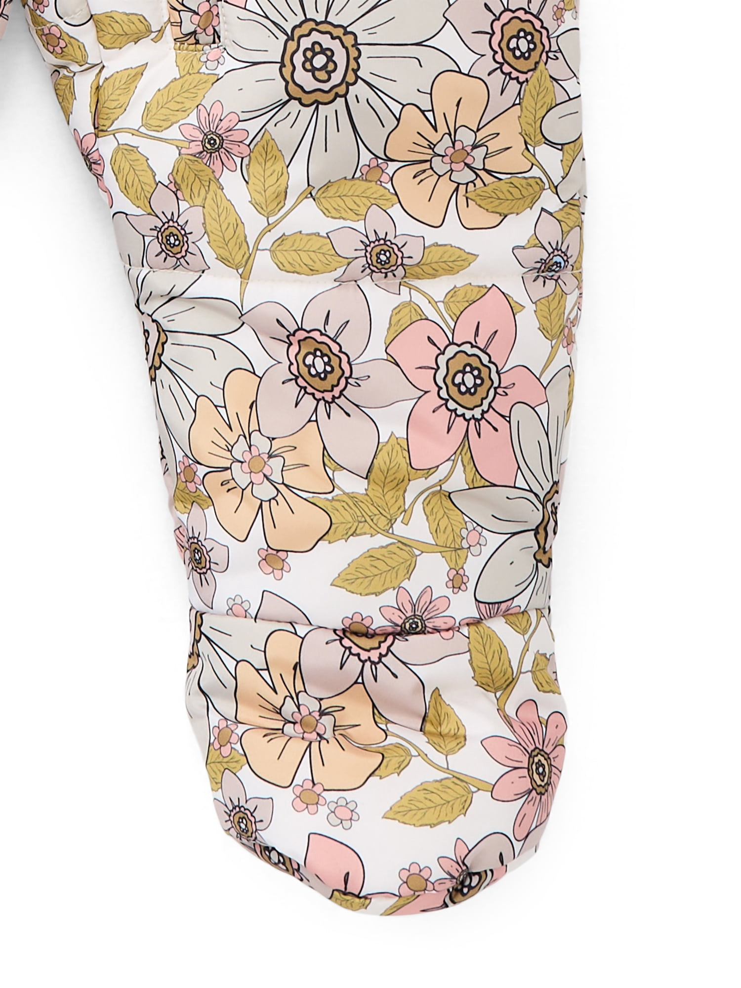 Jessica Simpson Baby Girls Floral Snowsuit with Teddy Bear Ears, Sizes 0M-12M