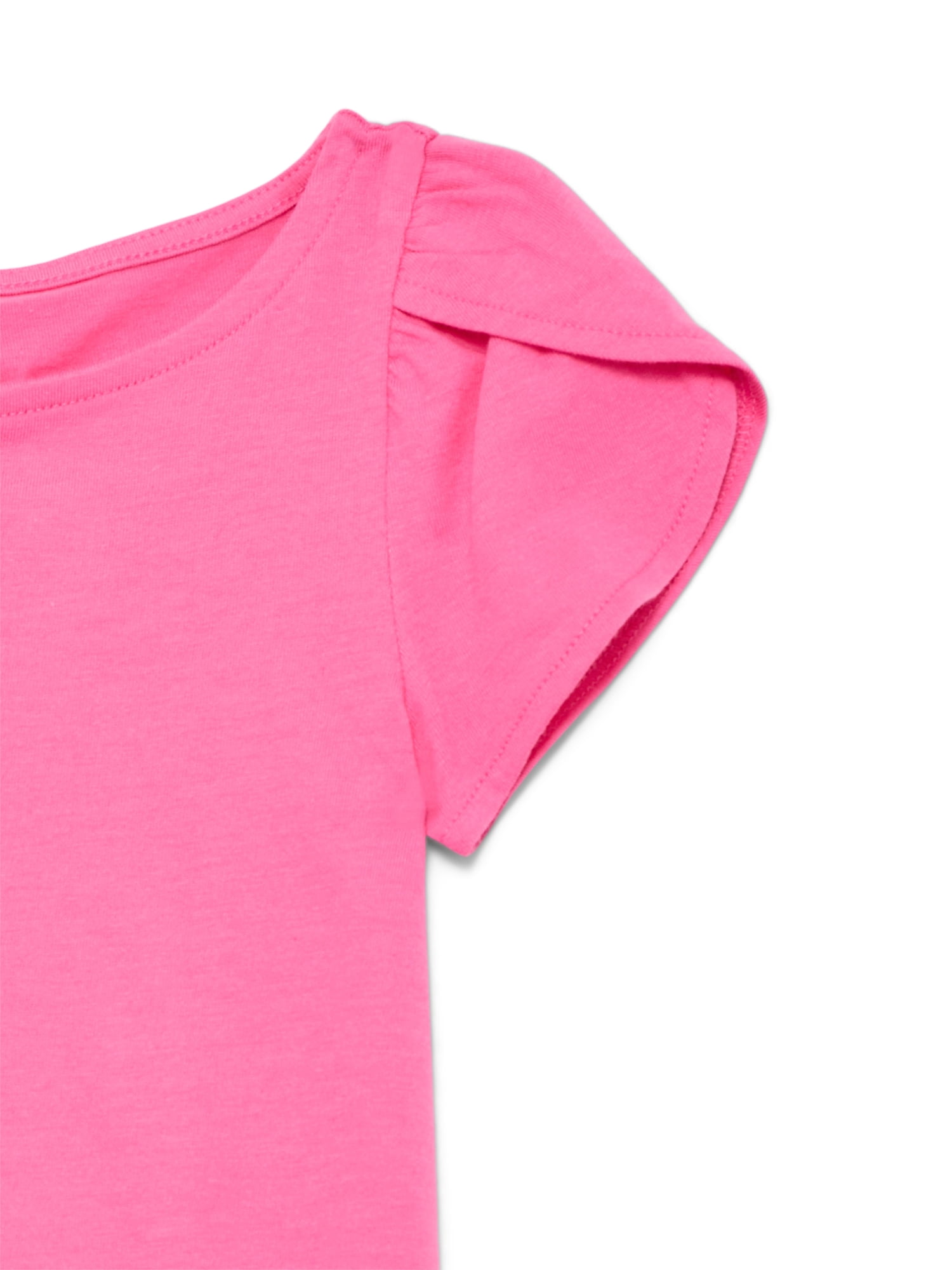 Wonder Nation Girls Tulip Sleeve Top, Sizes 4-18 & Plus