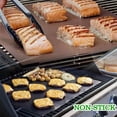 thumbnail image 3 of Juego de 6 alfombrillas para parrilla de barbacoa - Revestimiento antiadherente de PTFE para horno de barbacoa, 15.75x13 pulgadas (3 negro + 3 marrón) oso de fresa Hogar, 3 of 4