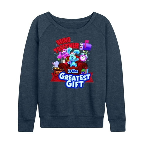 Blue's Clues & You! - A Blue Christmas - Women's Lightweight French Terry Long Sleeve Shirt