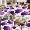 thumbnail image 6 of Rectangle Area Rug 6x9ft,Modern Abstract Purple Color Block Washable Carpet Non-Slip Runner Accent Rugs Indoor Floor Mat for Bedroom Living Room Decor,Retro Gold Line, 6 of 9