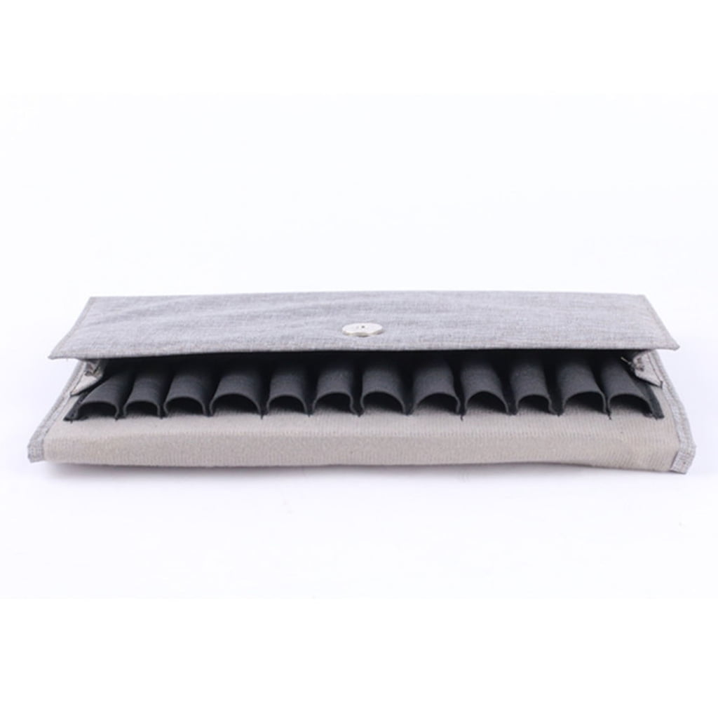 MOMOJIA Pen Bag 12 Compartments Soft Lining Magnetic Closure Design for Fountain Pen