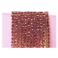 thumbnail image 2 of MasteelfCA 10m Crystal Rhinestone Close Chain Trim Sewing for Jewelry Crafts DIY 2mm (Rosy), 2 of 3