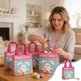 thumbnail image 1 of Decoraciones de Pascua, adornos de Pascua, regalos de Pascua. 12 bolsas de regalo de Pascua con estampado de conejitos y huevos de Pascua. Bolsas de decoración navideña. Disponibles en 5 estilos. Cest, 1 of 6