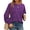 2# Purple, variant on Women Fall Tops Casual Long Sleeve Tunic Tops Dressy Pleated Shirts Loose Crew Neck Blouses Winter Clothes