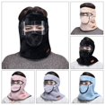 thumbnail image 5 of Headcover Cold-proof Winter Outdoor Cycling Hiking Thickened Warm Neck Warmer Full Face Caps Thermal Fleece Hat KHAKI, 5 of 8