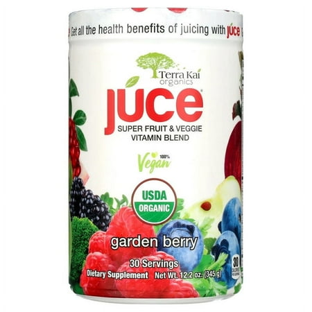Terra Kai Organics Juce Super Fruit and Veggie Blend Drink  Garden Berry - 12.2