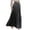 Black, variant on WTOBBY Women's Casual Pleated Solid Color Maxi Skirt A-Line Floor Length Skirt High Waist Flowy Swishy Long Skirt with Elastic Waist for Boho and Daily Style,Black L
