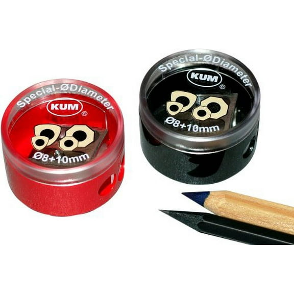 Kum 105.39.21 Magnesium 2-Hole Double Sharpener, Colors Vary