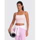 thumbnail image 3 of Top deportivo Butterluxe Cami Crop con escote cuadrado rosa XL, 3 of 5
