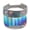 Silver, variant on Minimalist Unisex Faux Leather Empty Top Baseball Cap Metallic Rave Hologram Ref