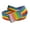 Rainbow, variant on Women's Rainbow Crystal Flip Top Belt Buckle with Canvas Web Belt Small Rainbow