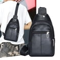 thumbnail image 1 of Feltree Canvas Sling Bag Crossbody Backpack Shoulder Casual Rucksack for Men, 1 of 7