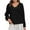 Black, variant on Fanxing Women's Lace-up Hooded Sweatshirt Fall Long Sleeve Loose Comfy Pullover Tunic Tops Black 2XL