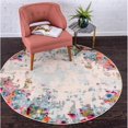 thumbnail image 1 of Unique Loom 3153831 7 Pi 11 Po x 7 Pi 11 Po Joyeux Tapis Chromatique Rond&44; Multi Couleur, 1 of 1