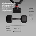 thumbnail image 5 of Jayflex Hyperbell Dumbbell Converter - Convert Dumbbells to Barbell Set and Kettlebell for Home Fitness - Adjustable & Up to 200 lb Capacity Weight Barbell for Weight Lifting, 5 of 12