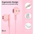 thumbnail image 2 of Kimwood Wired Earbuds with Microphone, Wired Earphones in-Ear Headphones HiFi Stereo, Powerful Bass and Crystal Clear Audio, Compatible with iPhone, Android, Computer Most with 3.5mm Jack, 2 of 5