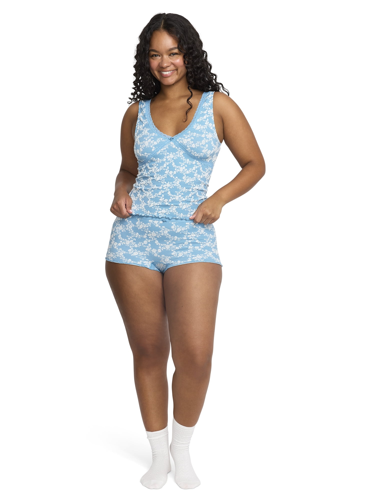Mills by Millie Bobby Brown Women's Floral Seamless Tank Top, Sizes XS-XXXL