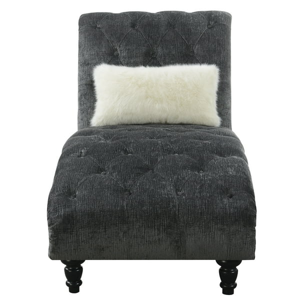 Emerald Home Hutton Ii Charcoal Gray Chaise With Pillows On Tufting Nailhead Trim And Turned Legs Com - Hutton Chaise Lounge Emerald Home Hutton Ii Charcoal Gray Chaise With Pillows On Tufting Nailhead Trim And Turned Legs Com - Hutton Chaise Lounge