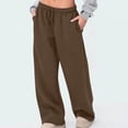 thumbnail image 2 of Byworldtasic Wide Leg Sweatpants for Women Fleece Sweat Pants Jogger Sweatpant with Pockets, 2 of 6
