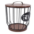 thumbnail image 1 of Rustic Coffee Filter Holder, Farmhouse Wooden Coffee Pod Holder With Lid For Coffee Bar Decor, 1 of 8