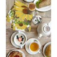 thumbnail image 4 of Spring Flowers Kitchen Dish Towels for Drying Dishes Set of 3, Farmhouse Botanical Brown Yellow Daisy Waffle Weave Microfiber Hand Tea Bathroom Towels Quick Dry & Absorbent Towel 15.7x23.6, 4 of 7
