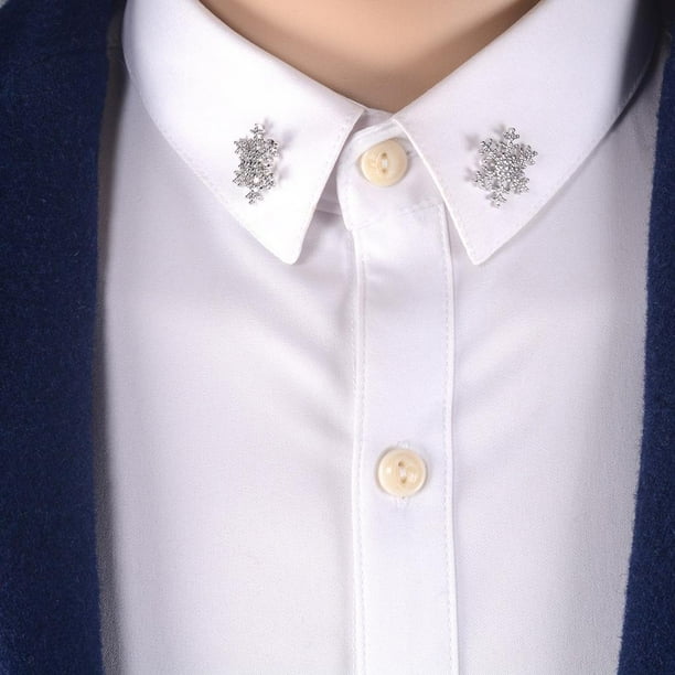 Broches de de nieve, alfiler de cuello con , alfiler de sopa novedos hombre ropa, ramo, adornos de graduación Hugo Broche de Navidad