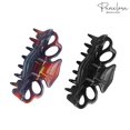 thumbnail image 4 of Parcelona French Double Loop Small Tortoise Shell and Black Jaw Hair Claw, 4 of 7