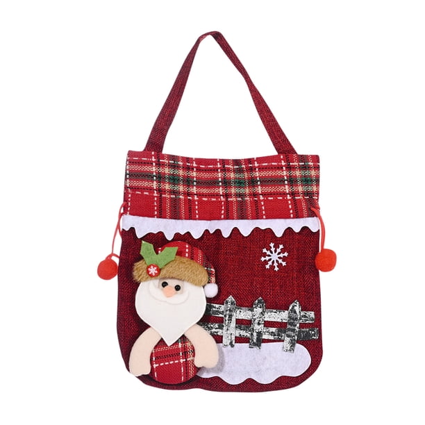 Santa Claus Christmas Candy Bag Wine Stocking Bottle Gift Xmas Ornaments Decor