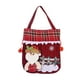 thumbnail image 4 of mfyjkho Bolsa para botella de vino de Papá Noel, saco de regalo de lino para medias navideñas, decoración para fiestas navideñas, juego de 1, 4 of 4