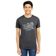 thumbnail image 2 of Talk Turkey To Me Men's Modern Fit Fun Casual T-Shirt Printed Graphic Tee Charcoal Gray 2X-Large, 2 of 3