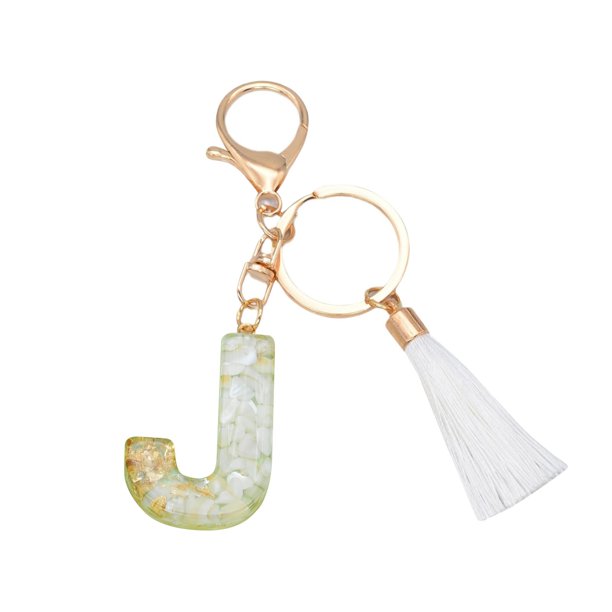 Llavero Personalizado Nuevo Blanco Boquilla Carta Llavero Cristal Colgante Bolso de Moda Llavero con Colgante