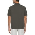 thumbnail image 3 of Cafe Luna Men’s and Big Men’s Crosshatch Print Short Sleeve Shirt, Sizes S-5XL, 3 of 3