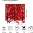 thumbnail image 3 of Christmas Window Curtains Winter Xmas Tree Glitter Print Curtains Home Decor Rod Pocket Living Room Bedroom Window Drapes Treatment Fabric 2Panels 84 (W) x 84(L) Inch Blackout, 3 of 7