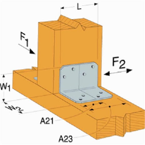 A23Z 2 x 3 in. Angle