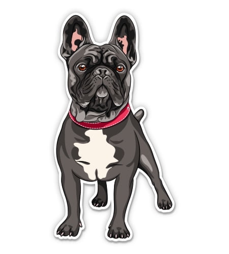 Paws up French Bulldog Frenchie Bully Dog Decal Any Size Any Colors Car Laptop 