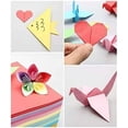 thumbnail image 2 of 100pc Square Origami Paper Set in 10 Vibrant Colors for Unique Artwork, 2 of 12