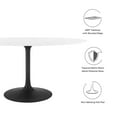 thumbnail image 5 of Modway Lippa 60" Oval Lacquered MDF Dining Table in Black/White, 5 of 7
