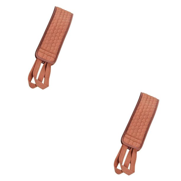Bearachild Depurador de baño Ducha de doble cara Correa trasera Masaje en el hogar Correa de fregado corporal Herramienta de baño, Rojo Rojo 2piezas