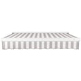 thumbnail image 3 of AWNTECH 14x10 Key West Left Motor Patio Retractable Awning Outdoor Canopy Sun Shade with Heavy-Duty Cassette, Gray and White Stripe, 3 of 3