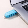 thumbnail image 4 of Lector de tarjetas USB2.0 Micro USB OTG para tarjeta de memoria TF SD para PC Phone (Azul), 4 of 8