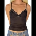 thumbnail image 2 of Tops para Mujer Sexys - Camisetas Sin Mangas - Camisola Y2K - Bralette con Tirantes Finos - Camisetas Ajustadas para Salir Negro M, 2 of 8