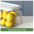thumbnail image 6 of Fridge Bin Airtight Food Storage Containers，for Fruits Vegetables and Snacks Transparent Plastic and Space-saving Kitchen Organizers, 6 of 7