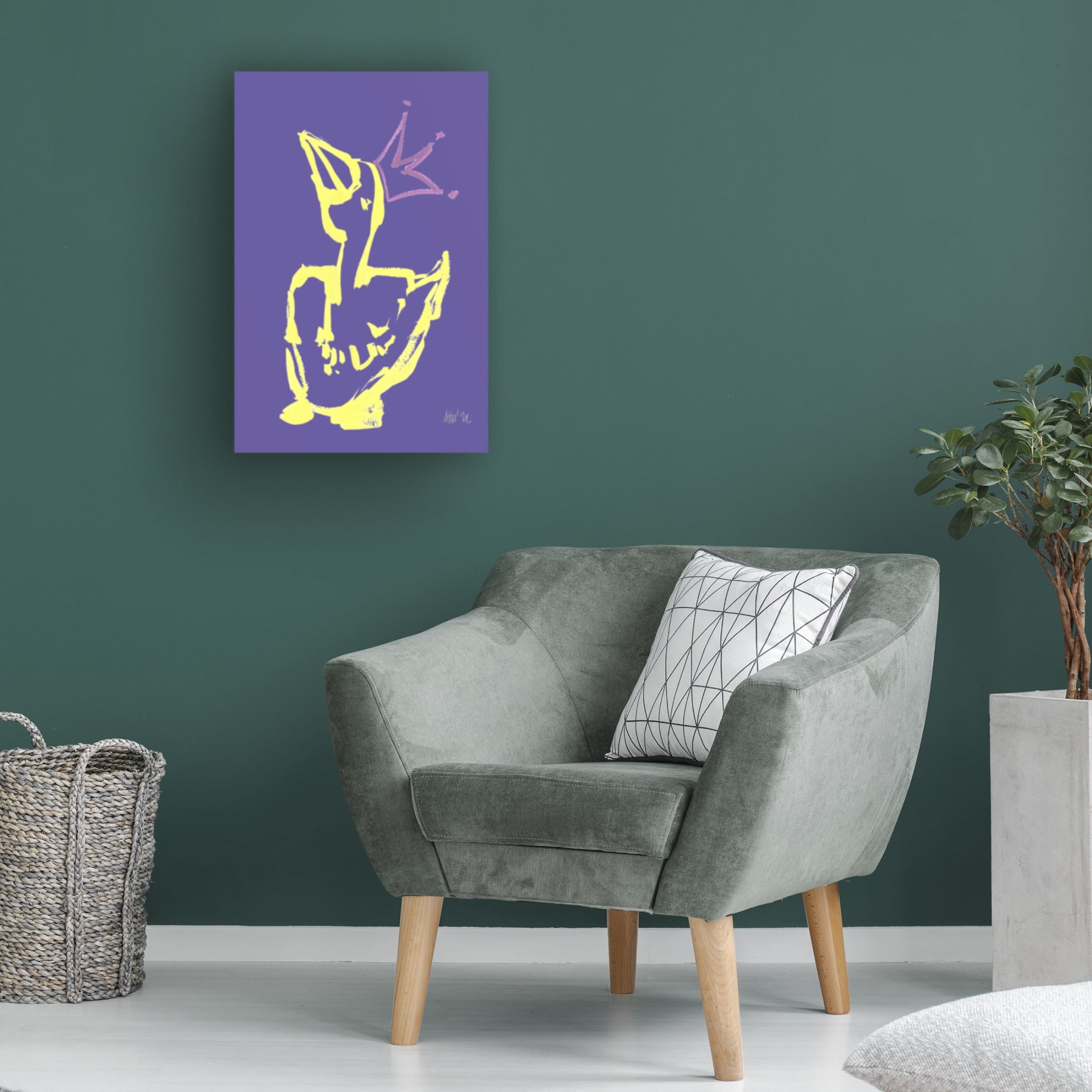 Trademark Fine Art Ania Zwara Queen Duck Canvas Wall Art