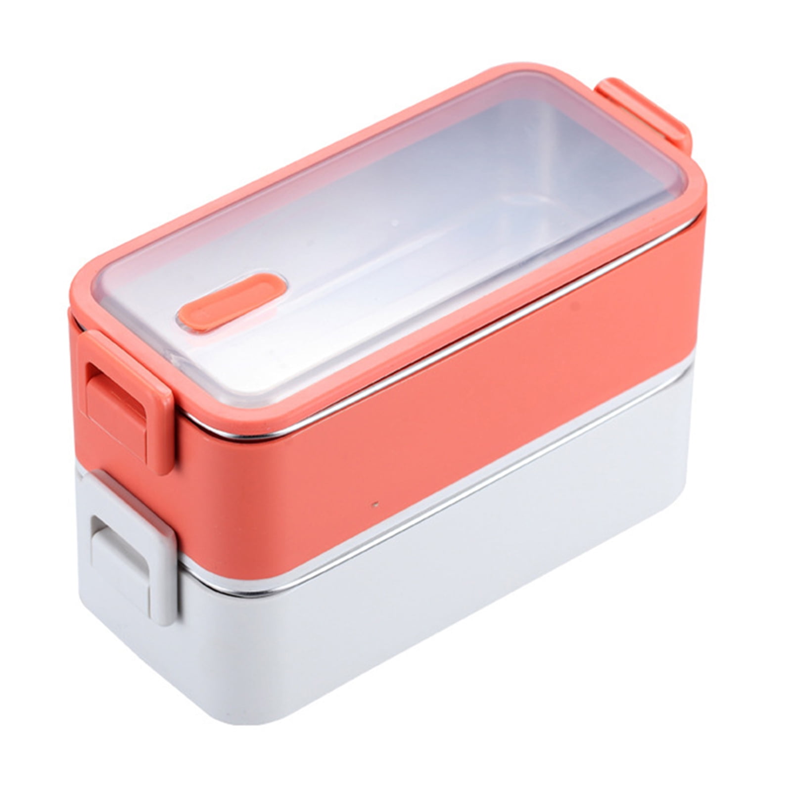 2 Tiers Microwavable Adult Kids Sealed Stackable Container Bento Case