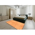 thumbnail image 4 of Ahgly Company Indoor Rectangle Contemporary Orange Abstract Area Rugs, 6' x 9', 4 of 6