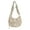 Khaki, variant on Large Capacity Crossbody Bag for Women Pleated Dumplings Bag Solid Color Shoulder Bag Fashion Shopping Bag Clouds Bag