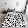 thumbnail image 5 of Rateoe Cute Panda Print Fuzzy Fleece Throw Blanket Extra Large,Super Soft,Fluffy and Warm Blankets for Couch,Bed,All Season Use (60"x50"), 5 of 8